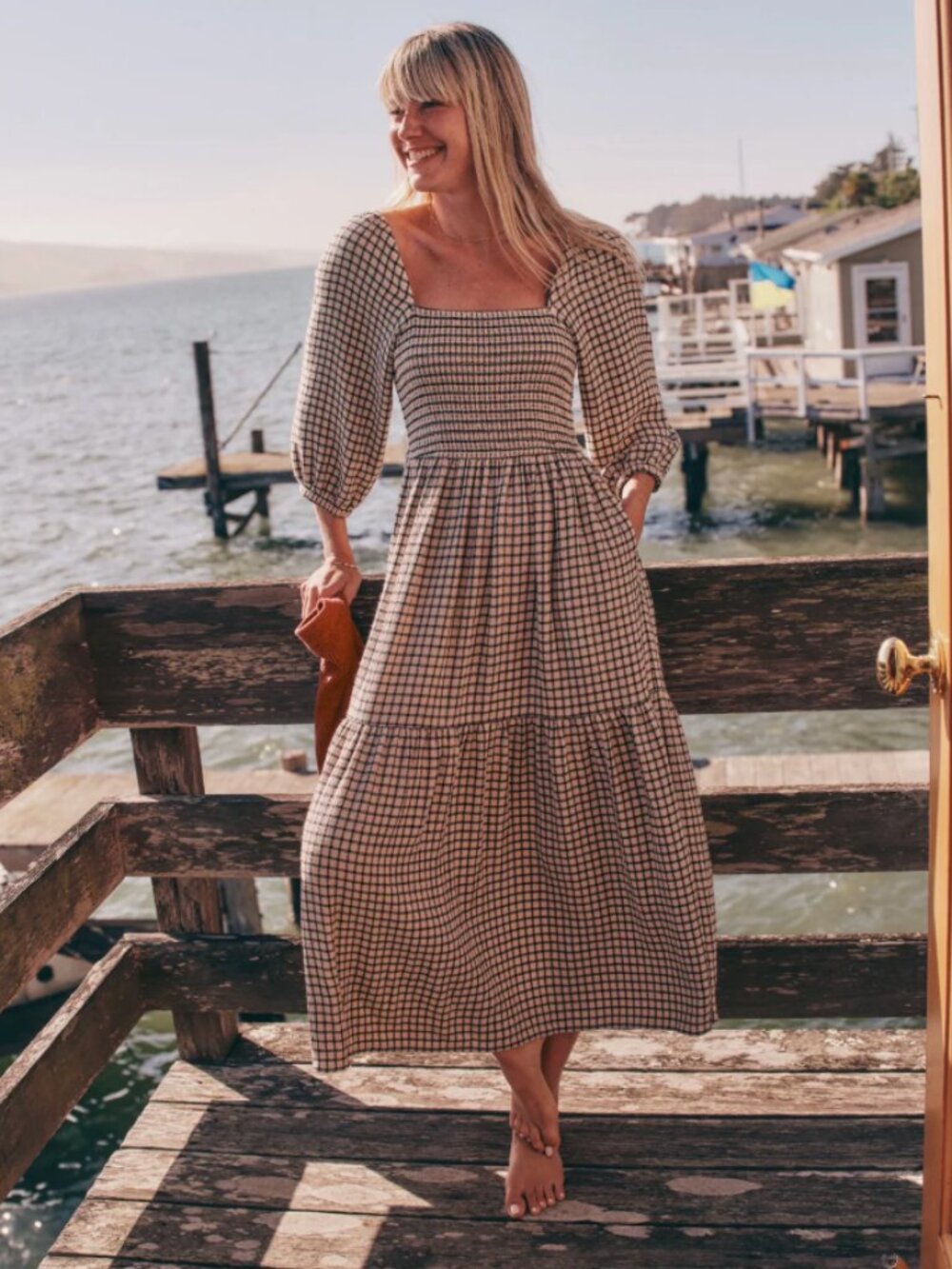 NWT $148 Marine Layer Ivy Smocked Dress